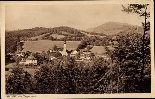 Ak Gmund am Tegernsee Oberbayern, Panorama