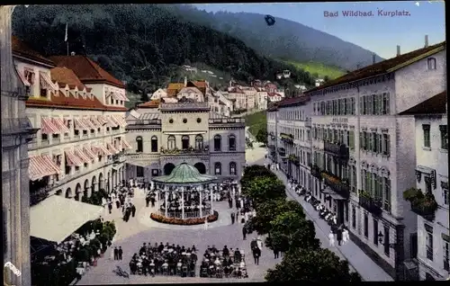 Ak Bad Wildbad im Landkreis Calw Baden Württemberg, Kurplatz