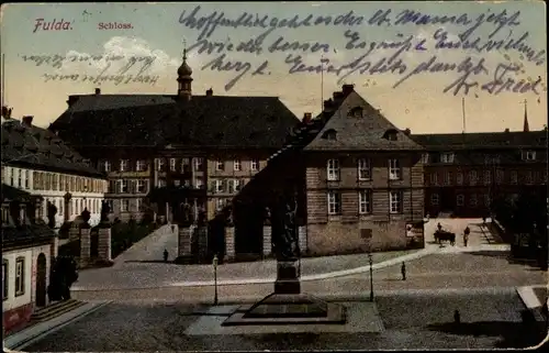 Ak Fulda in Hessen, Denkmal, Platz