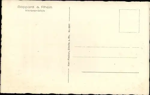 Ak Boppard am Rhein, Vierseenblick