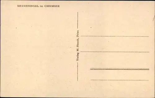 Ak Herrenchiemsee Herreninsel Chiemsee Oberbayern, Panorama