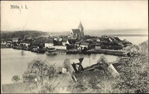 Ak Mölln im Herzogtum Lauenburg, Totalansicht