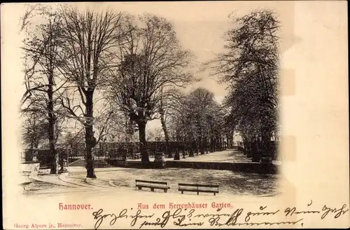 Ak Hannover Herrenhausen, Herrenhäuser Garten