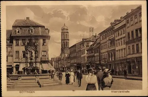 Ak Göttingen in Niedersachsen, Weenderstraße