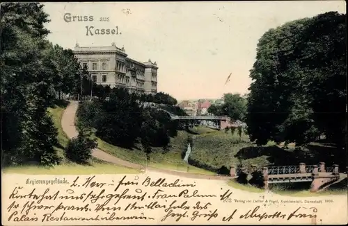 Ak Kassel in Hessen, Regierungsgebäude