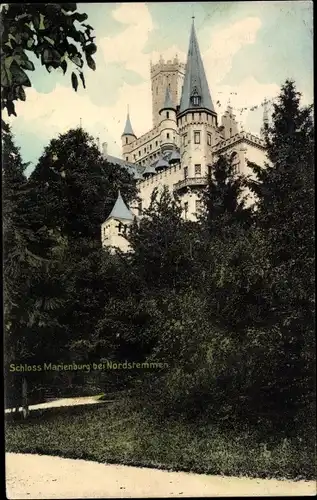 Ak Schulenburg Pattensen an der Leine, Schloss Marienburg bei Nordstemmen