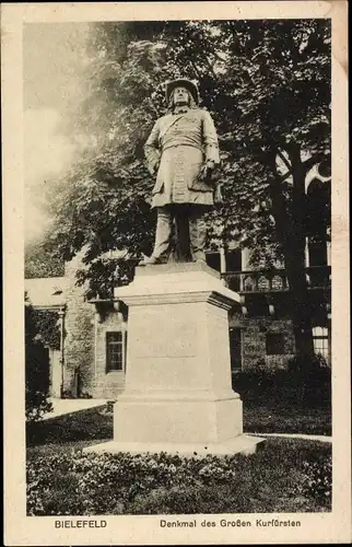 Ak Bielefeld in Nordrhein Westfalen, Denkmal des Großen Kurfürsten