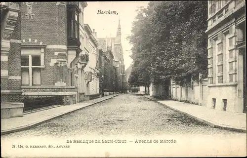 Ak Berchem Flandern Antwerpen, Avenue de Merode