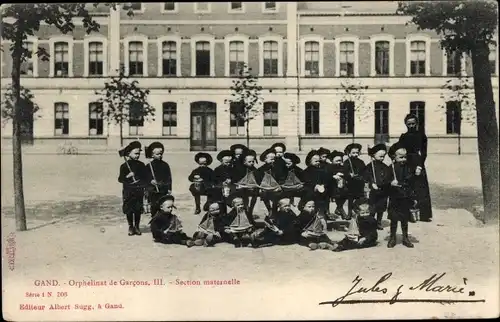 Ak Gent Gent Ostflandern, Jungenwaisenhaus, Kindergartenabteilung