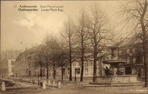 Ak Oudenaarde Oudenaarde Ostflandern, Quai-Marie-Louise