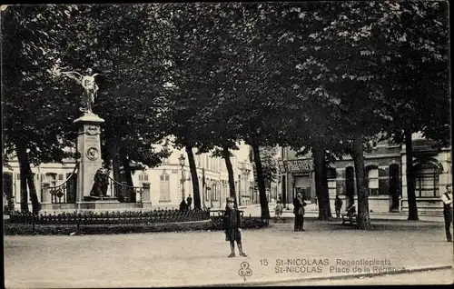 Ak St. Nicolas Sint Niklaas Waas Waes Ostflandern Belgien, Place de la Regence