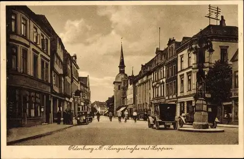 Ak Oldenburg im Großherzogtum Oldenburg, Langestraße mit Lappan