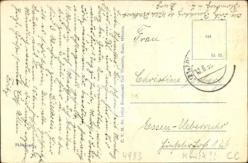 Ak Blomberg in Lippe, Blick in den Burghof