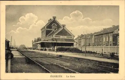 Ak Éghezée Wallonien Namur, Bahnhof