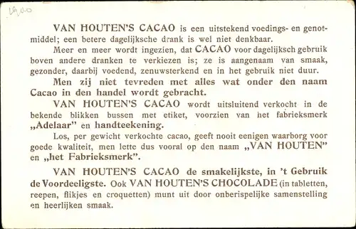 Litho Reklame, Van Houten's Cacao, Anno Domini, Rome