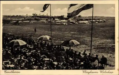 Ak Eindhoven Nordbrabant Niederlande, Flughafen Welschap