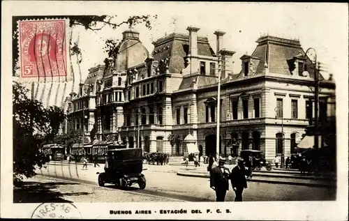 Ak Buenos Aires, Argentinien, Bahnhof