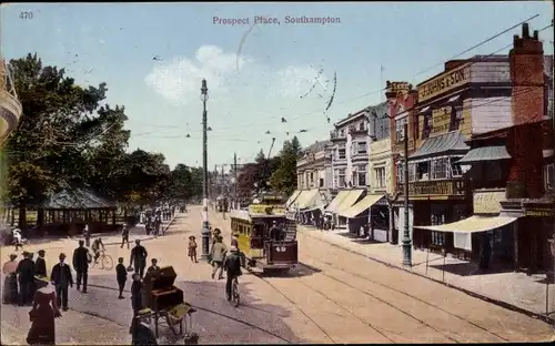 Ak Southampton Hampshire England, Prospect Place