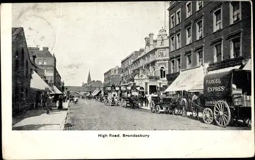 Ak Brondesbury London City England, Hauptstraße