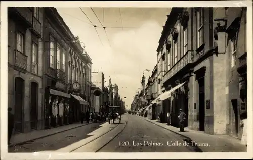 Ak Las Palmas de Gran Canaria Kanarische Inseln, Calle de Triana