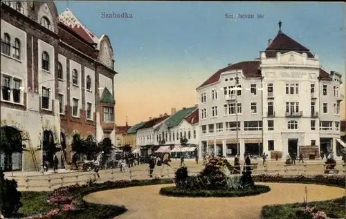 Ak Szabadka Subotica Serbien, Szt. Istvan ter