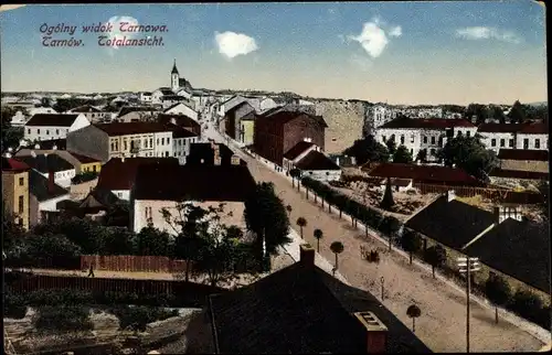 Ak Tarnów Tarnau Polen, Totalansicht