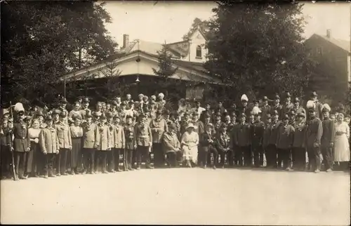 Foto Ak Gruppenaufnahme zu einem Schützenfest 1921