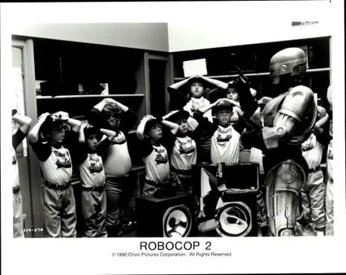 Foto Schauspieler Peter Weller, Filmszene, Robocop 2, Pressefoto