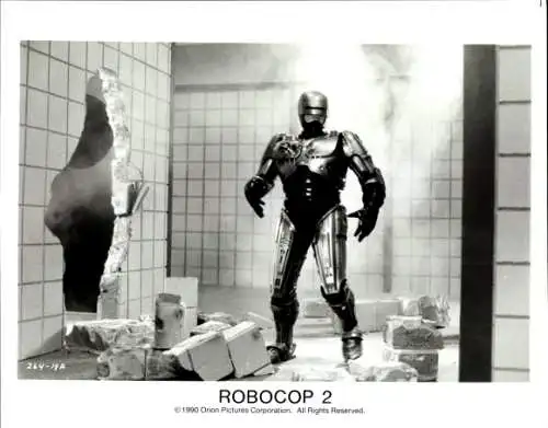 Foto Schauspieler Peter Weller, Filmszene, Robocop 2, Pressefoto