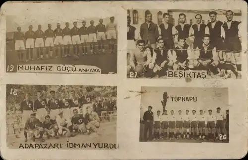 Foto Ak Fußball-Manschaften, Fußballspieler, Tupkapu, Besiktas, Muhafiz Gücü, Ankara