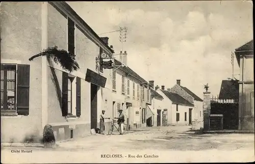 Ak Recloses Seine-et-Marne, Rue de Canches