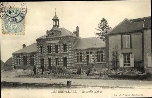 Ak Les Breviaires Yvelines, Nouvelle Mairie