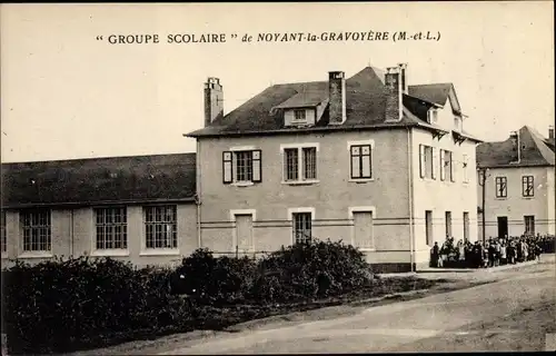 Ak Noyant la Gravoyère Maine et Loire, Groupe Scolaire