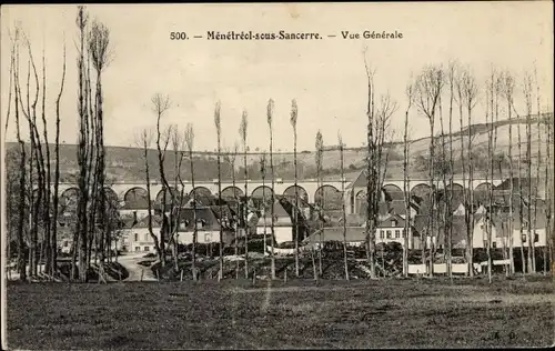 Ak Ménétréol sous Sancerre Cher, Vue generale