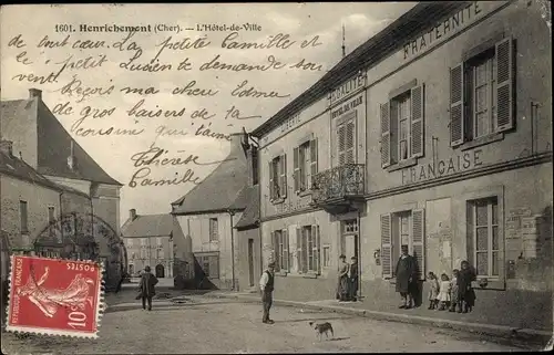 Ak Henrichement Cher, L'Hotel de Ville