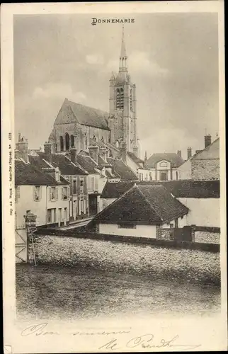 Ak Donnemarie Dontilly Seine et Marne, Vue generale