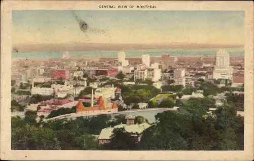Ak Montreal Québec Kanada, Gesamtansicht