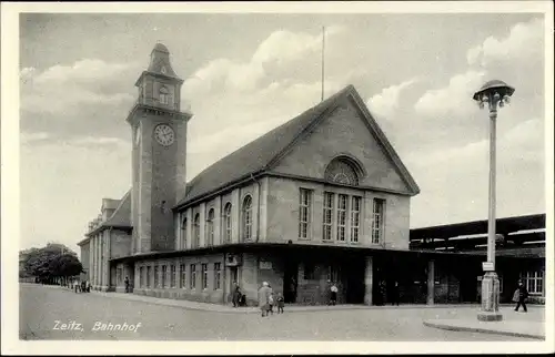 Ak Zeitz im Burgenlandkreis, Bahnhof