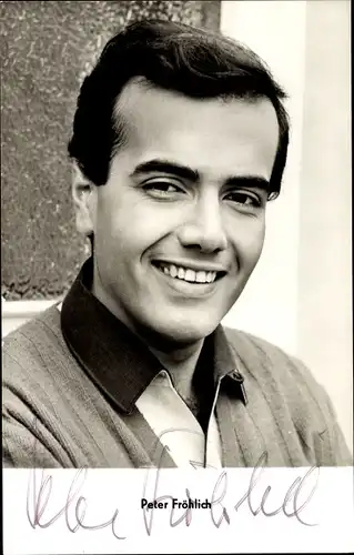 Ak Schauspieler und Sänger Peter Fröhlich, Kriminaltango, Autogramm