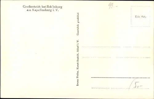 Ak Schönberg am Kapellenberg Bad Brambach im Vogtland, Großenteich