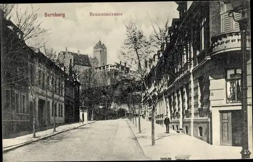 Ak Bernburg an der Saale, Brunnenstraße