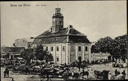 Ak Mława Mlawa Mielau Polen, Alter Markt