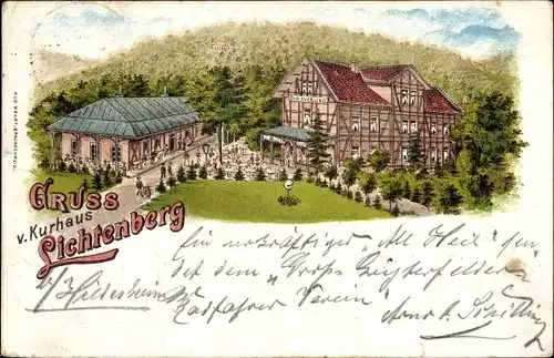 Litho Lichtenberg Salzgitter in Niedersachsen, Kurhaus