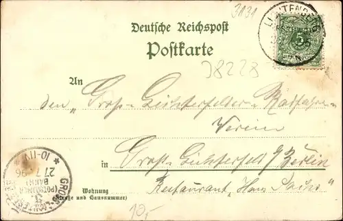 Litho Lichtenberg Salzgitter in Niedersachsen, Kurhaus