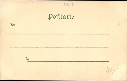 Litho Bad Gandersheim am Harz, Wilhelm Augusta Stift, Waldschlösschen, Totalansicht