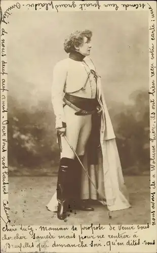 Ak Schauspielerin Sarah Bernhardt, Portrait
