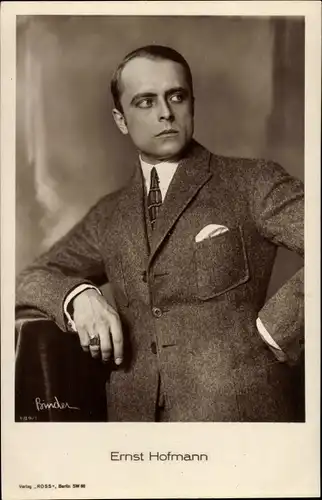 Ak Schauspieler Ernst Hofmann, Portrait