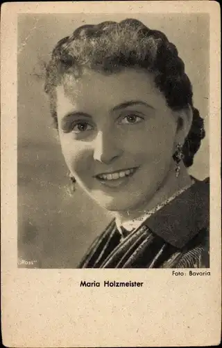 Ak Schauspielerin Maria Holzmeister, Ross Verlag, Portrait