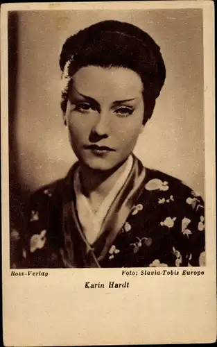 Ak Schauspielerin Karin Hardt, Portrait