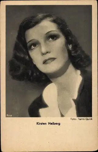 Ak Schauspielerin Kirsten Heiberg, Portrait